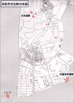 浜松市文化財分布図